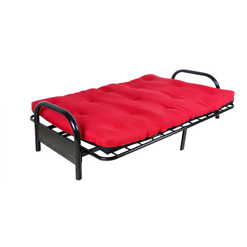 Matelas de futon double Nabila, 6", Rouge
