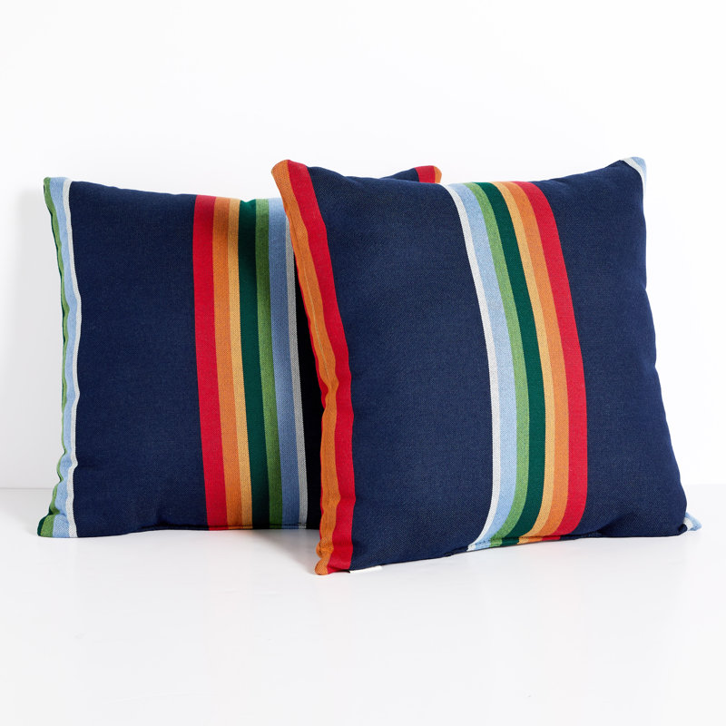 Coussin Sunbrella, Bleu marine, H 18 po x l 18 po