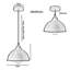 3 - Light Brushed Copper Pendant-1866655571