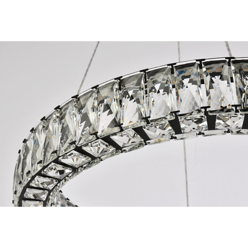 Sunderland - Light LED Pendant, Chrome, 3" H x 31" W x 31" D