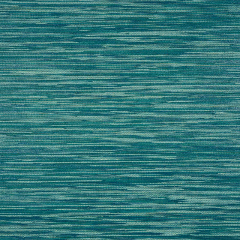 Dyed Raffia Wallpaper, Peacock
