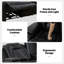 Double canapé inclinable électrique avec porte-gobelets, chargement USB et rangement caché, causeuse électrique moderne pour le cinéma maison de salon, noir