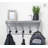 Solid Wood 5 - Hook Wall Mounted Coat Rack-2028121641