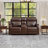 72.04" W Top Genuine Leather Power Reclining Loveseat With Adjustable Headrest, Built-In Cup Holders, Console, USB & Wireless Charging-365806690