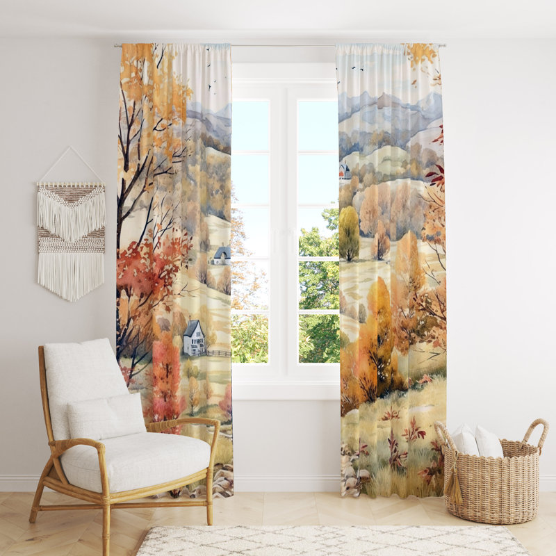 Paire de rideaux obscurcissant en polyester Brigido, L 40 po x L 82 po