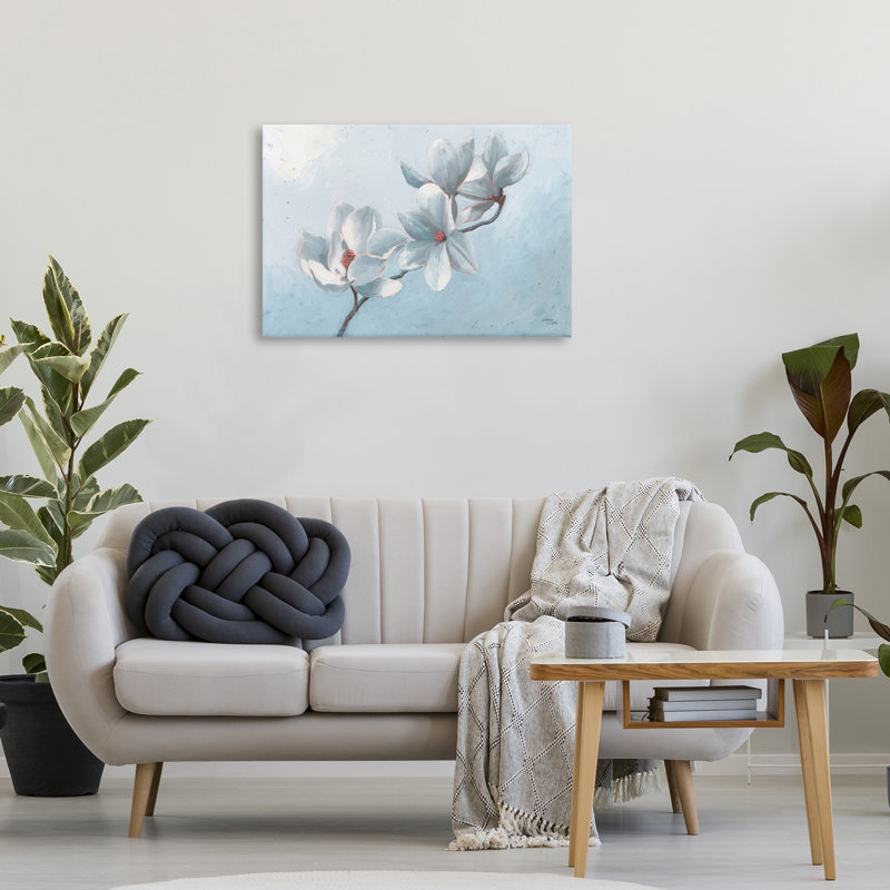 Art mural sur toile Blooming Magnolia en herbe par Wellington Studio, H 30 po x l 20 po