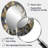 Emotions Of White Gold Peony Flower II - White Traditional Oval Wall Mirror-997381290