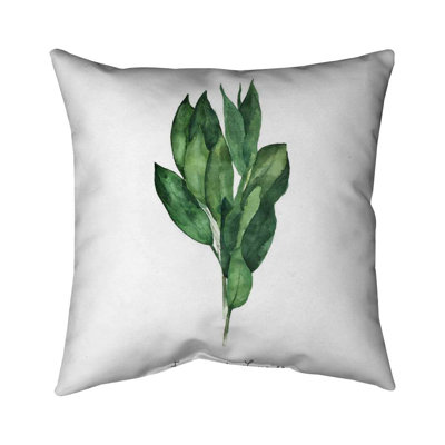 Bay Leaves Bundle Pillow | White Decor for Home & Kitchen