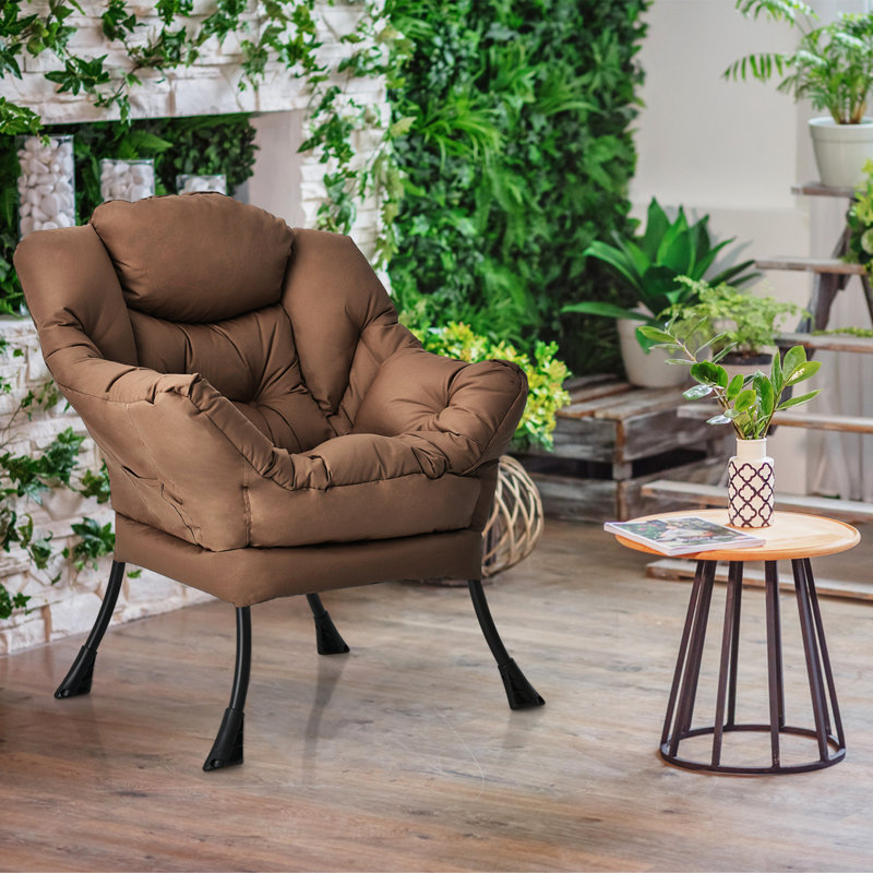 Fauteuil à oreilles capitonné de 29,5 po de large Khloeann