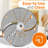 Nutrichef Food Processor Slicing/Shredding Disc - Slicing/Shredding Disc Replacement For Nutrichef Multifunction Food Processor Model Number: Ncfp8, Stainless Steel - Nutrichef Prtncfp8Shrsli-100146938