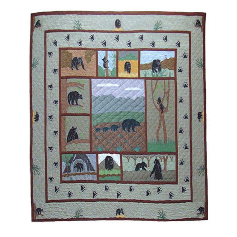 Bear Country Rustic Cotton Quilt