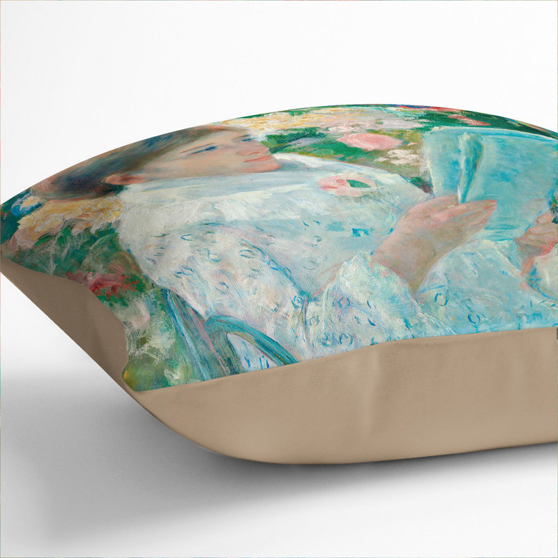 On A Balcony Square Throw Cushion, Stone, 55cm H x 55cm W x 20cm D