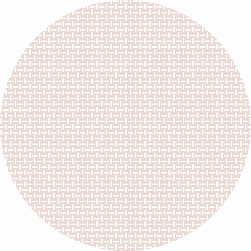 Chenille Geometric Indoor Rug, Round 5'