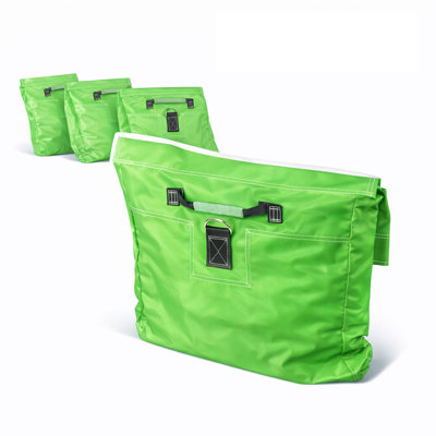 Sacs de sable et poids d'ancrage gonflables Moose Supply vert pâle, vinyle robuste, capacité de 22,7 kg chacun, paquet de 4