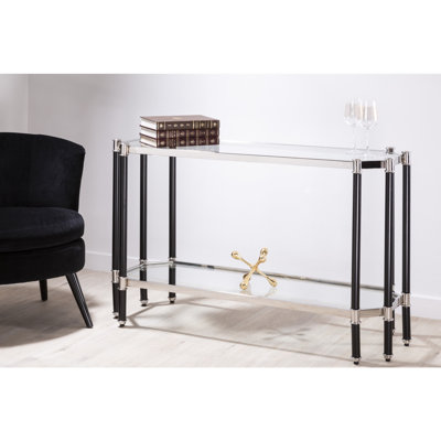 Briaroaks 125cm Glass Top Console Table