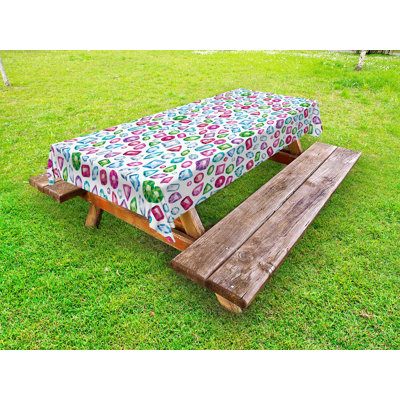 Rectangle No Pattern Polyester Tablecloth