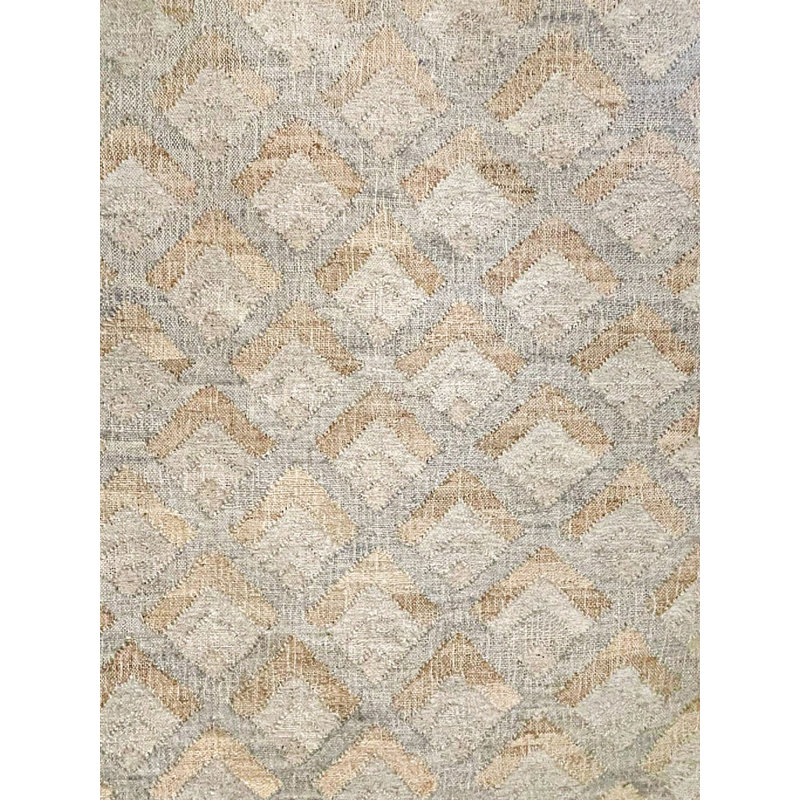 Aquila Geometric Area Rug in Natural/Gray, Rectangle 5' x 8'