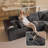 Vivelle 108'' Cloud Upholstered Boneless Sectional Couch With Chaise L-Shape Modern Modular Sofa For Living Room Bedroom No Assembly Required-1784288229-1782903502