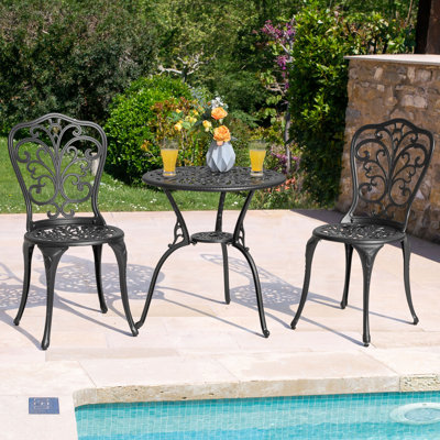 Cast Aluminium Patio Set with 4.5 cm Parasol Hole