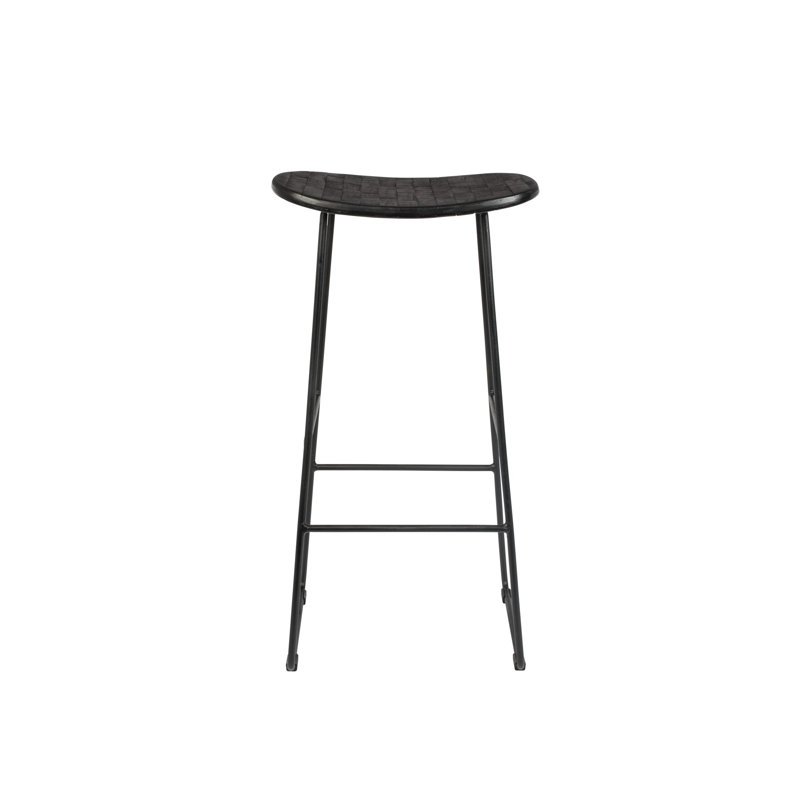 Tangle Solid Wood Counter & Bar Stool, Black, Bar Stool (30" Seat Height)