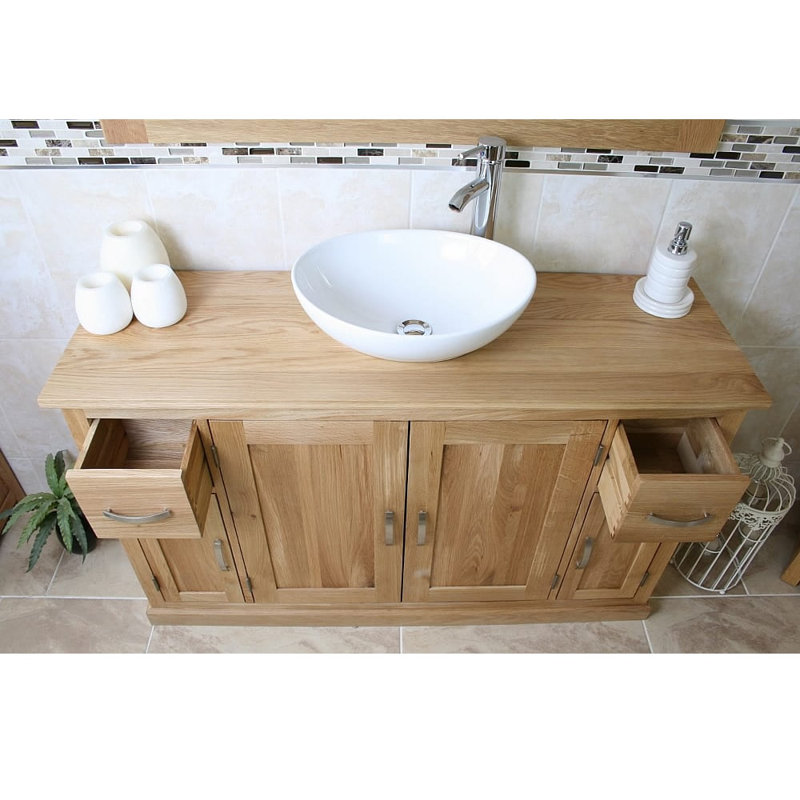 Eckert 1230mm Single Bathroom Vanity with Vessel Ceramic Basin