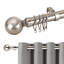 Wall Mounted Adjustable Sustainable Single Curtain Rod Set with Finial-1342355411-1342355420