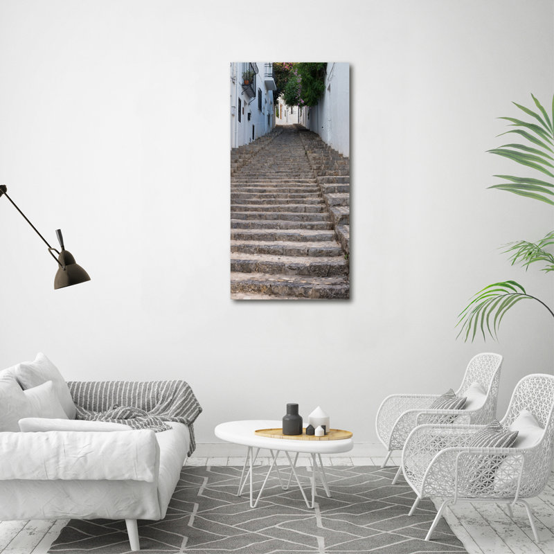 Stone Stairs - Wrapped Canvas Print