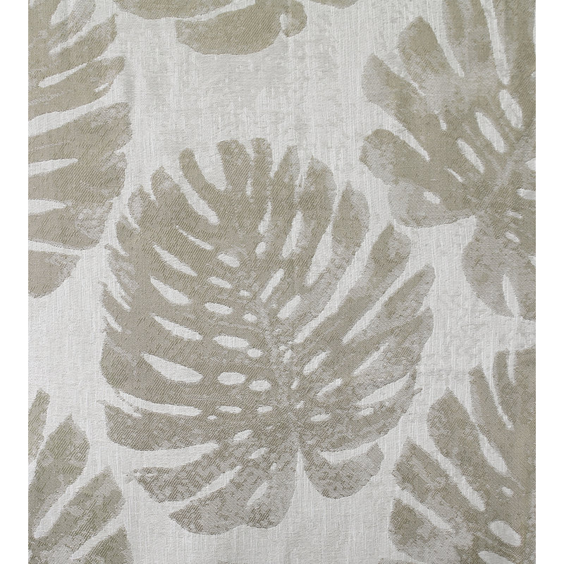 Bloom Palm Leaves Fabric, Greige