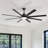 Brixham 8-Blade Standard Industrial LED Ceiling Fan with Remote and Intelligent Control and Voice Function-1114541619