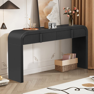 Codel Entry Console Table with Fluted Drawers