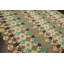 Tapis beige / brun / turquoise en laine touffeté à la main à motif géométrique Williamstown-1809306894