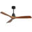 Sofucor Kemp 52" 3-Solid Wood Blade Classic Ceiling Fan with Remote Control and no Lights-91715618