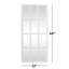 Miroir mural en bois blanc