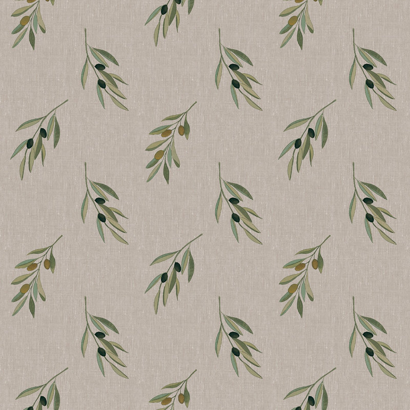  Papier peint tressé Olive Branch, Brun
