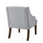 Chaises d'appoint Comfort, bois de lin moderne du milieu du siècle pour le bureau à domicile