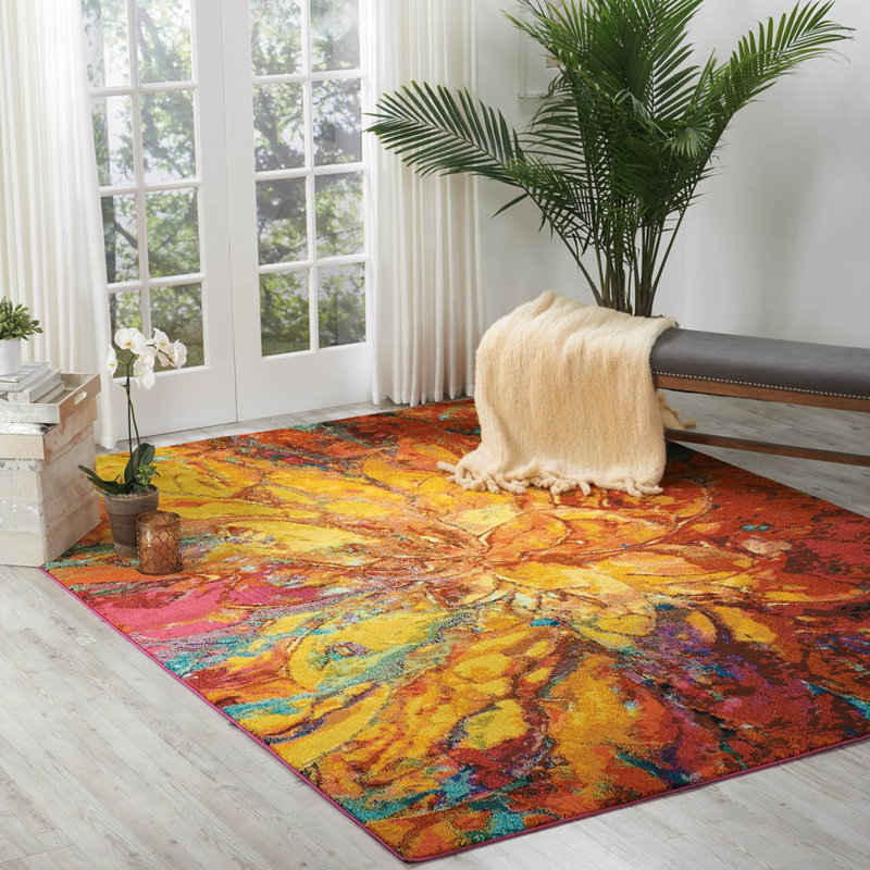 Abstract 160cm X 221cm Area Rug