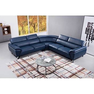 Upholstered L-Shaped Sectional Symmetrical