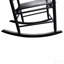 Chaise berçante en bois noir sans passe-partout-1739136781