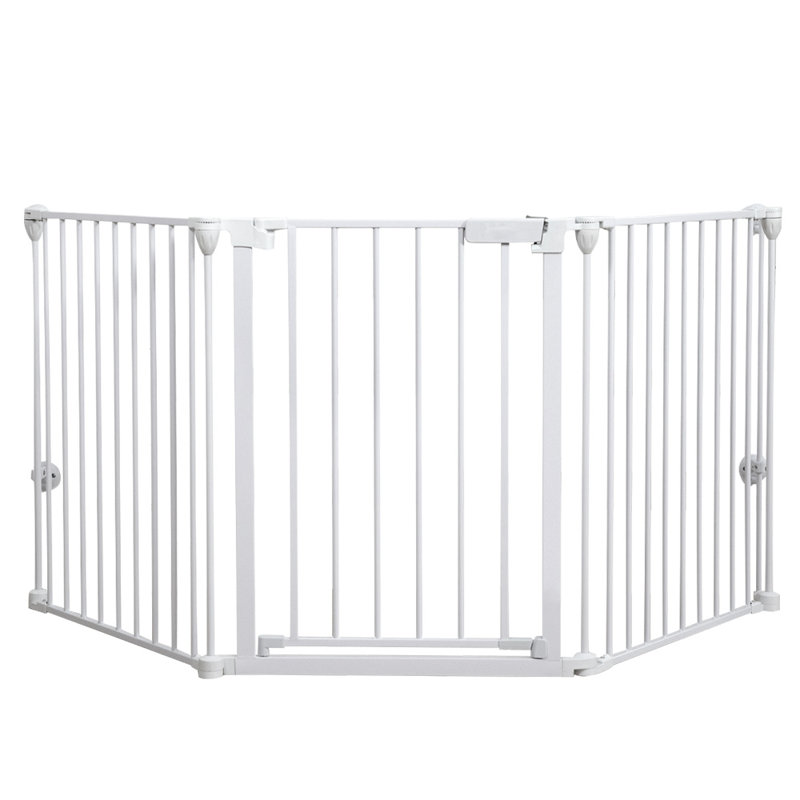 33 panneaux de barrière de sécurité en métal de 33 po à 80 po de large, Blanc
