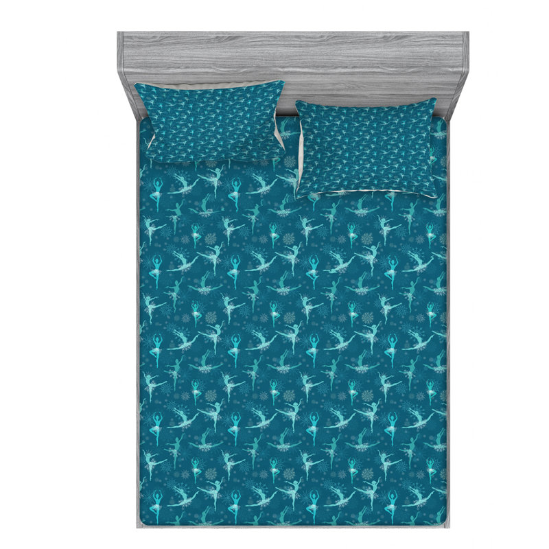 Ballet Microfiber Sheet Set, Full Sheet Set with Fitted Sheet