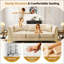 Élégant canapé chesterfield modulaire 1 place avec similicuir, capitonnage à boutons fait à la main et accoudoirs garnis de métal pour une vie moderne-1762047565