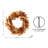 24"D Fall Multi-Colored Sorghum Wreath Includes A Complimentary Black Metal Wreath Hanger