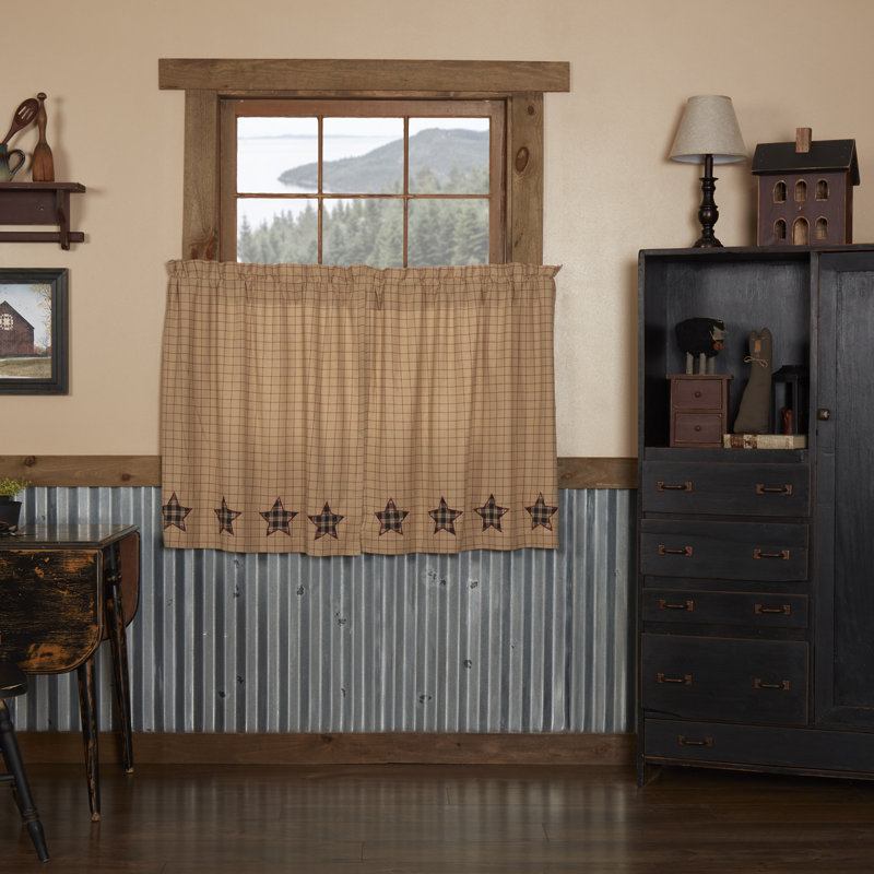 Rideau de café Applique, H 36 po x l 36 po