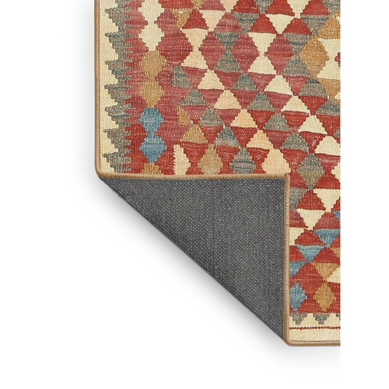 Tapis crème / rouge Southwestern, Rectangle 5 pi x 8 pi