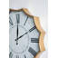 Grande horloge murale 23,5 "à chiffres romains rétro avec bordure dorée