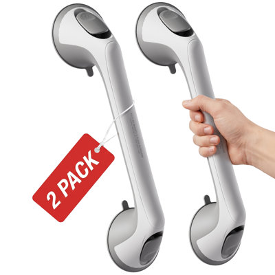 Barre d'appui de douche à ventouse 16 po, paquet de 2