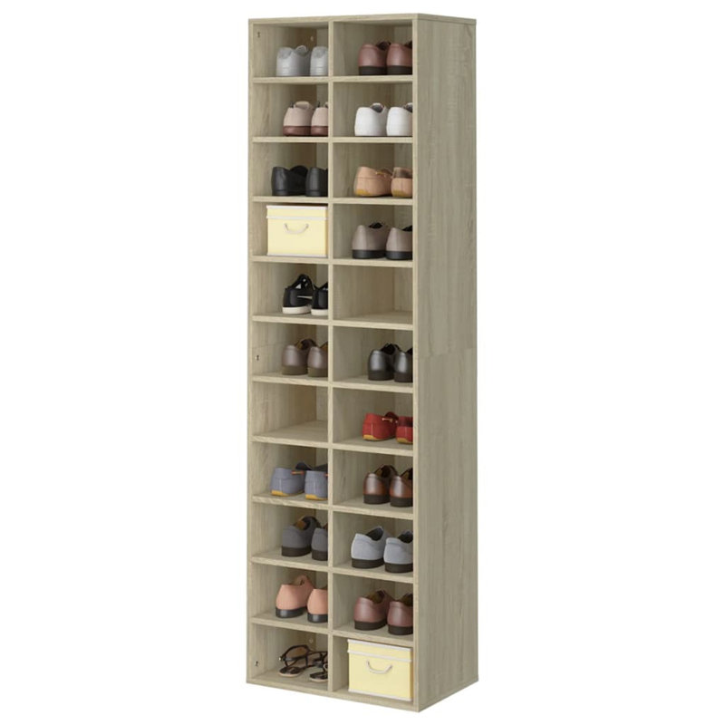 22 Pair Shoe Storage, Sonoma Oak