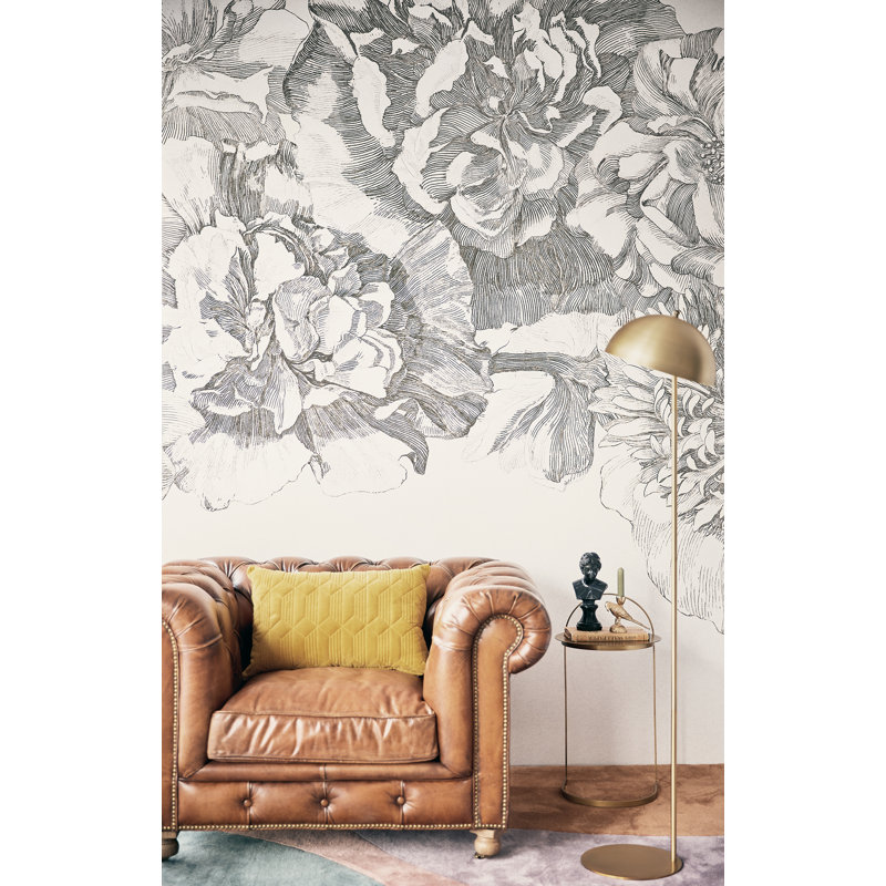 Panneau mural L 9,2 pi x l 110,4 po, Gris / fumée blanche