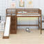 Lit mezzanine avec rangement pour escalier intégré, glissade et lumières DEL-162027862