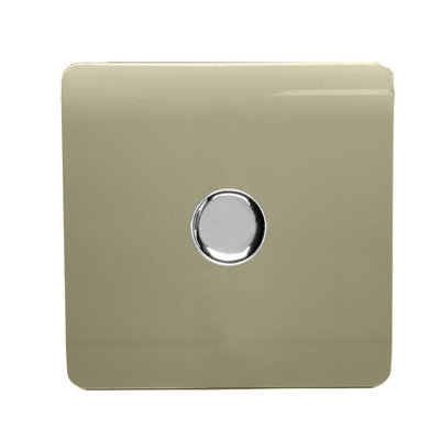 Trendi Switch 1 Gang 1 or 2 way 100w Rotary LED Dimmer Light Switch